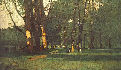 Landscape with Cattle, 1872, László Paál