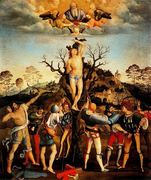 Martyre de saint Sébastien, 1500, Girolamo Genga