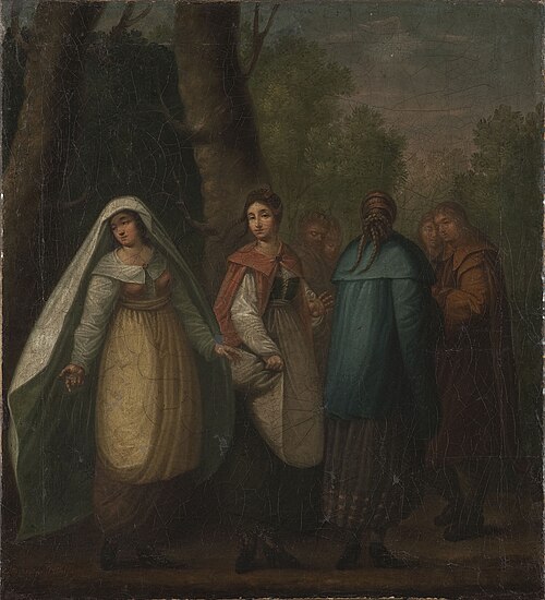 Gathering of ancient Polish women, 1825, Daniel Kondratowicz