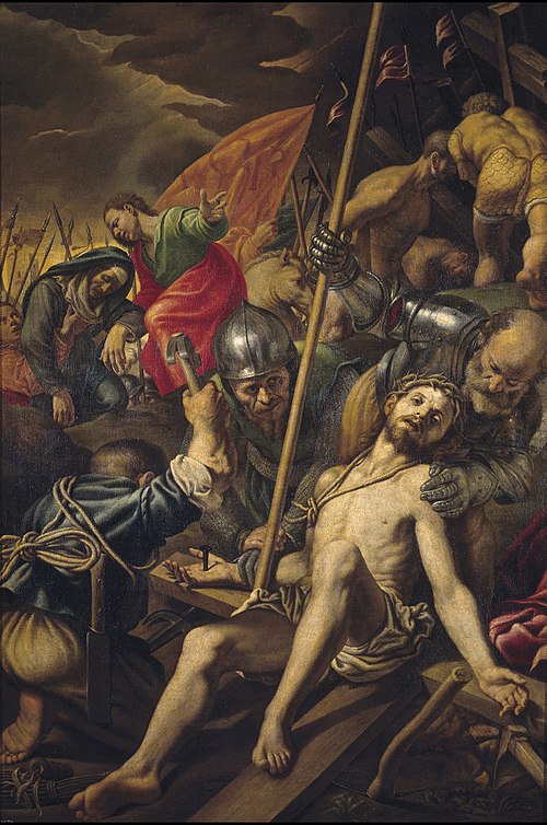 Christ nailed to the Cross, 1550, Vincenzo Campi