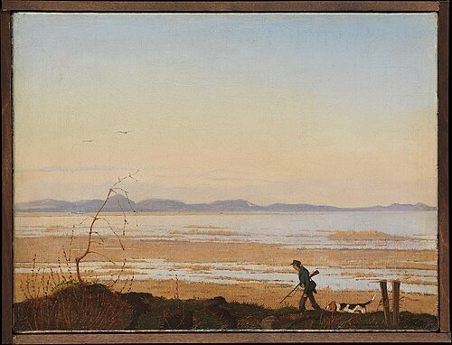 An Evening beside Lake Arresø, 1837, Johann Thomas Lundbye