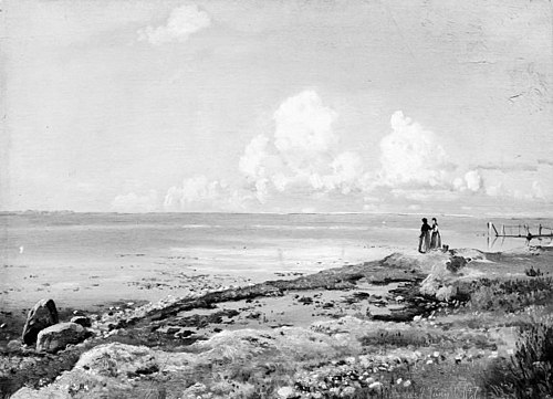 The Beach at Refsnæs, Zealand, 1847, Johann Thomas Lundbye