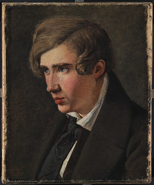 The Painter Thorald Læssøe, 1837, Johann Thomas Lundbye