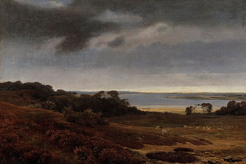 Näköala Arredsøsta Frederiksværkiin, 1844, Johann Thomas Lundbye