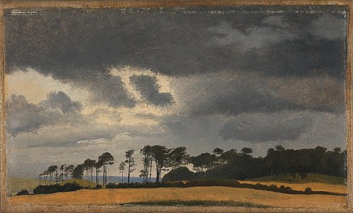 View over Kattegat and Hesselø, 1838, Johann Thomas Lundbye