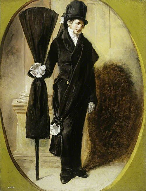 A Funeral Bearer, 1835, Robert William Buss