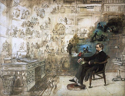 Le Rêve de Dickens, 1870, Robert William Buss
