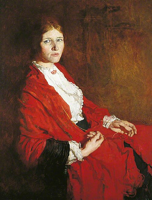 The Red Scarf, 1903, William Orpen