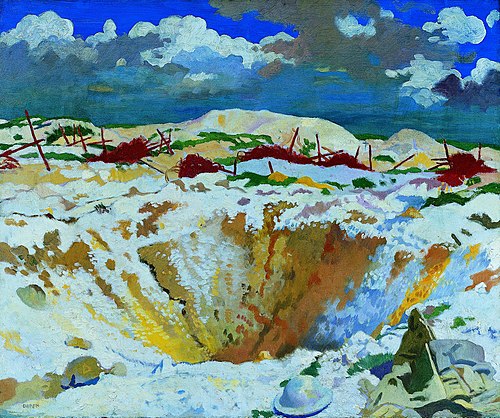 German Wire, Thiepval, 1917, William Orpen