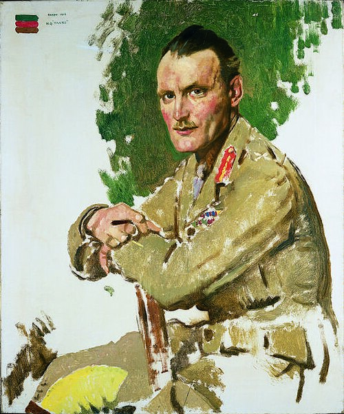 Brigadier-General H J Elles, CB, DSO, 1917, William Orpen