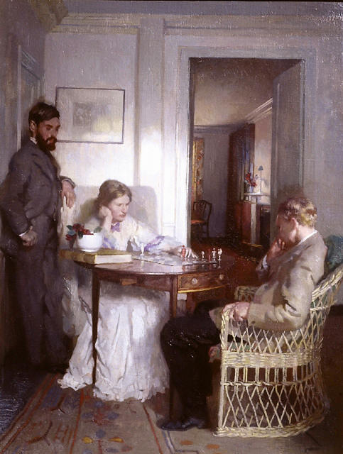 The Chess Players, 1892, William Orpen