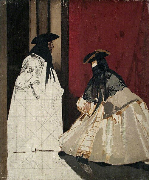 Masked Figures, 1950, William Orpen