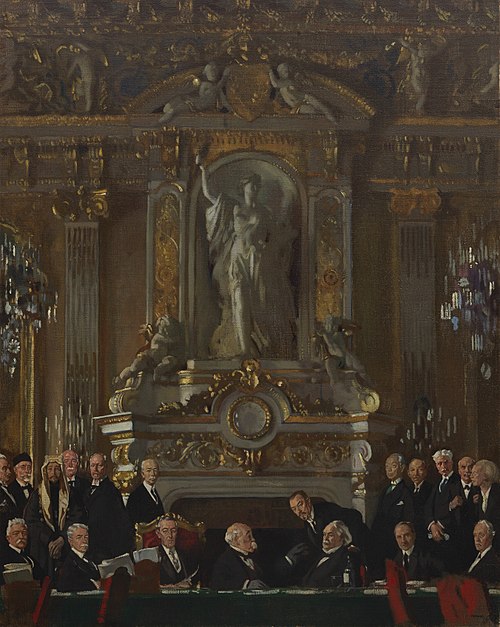 A Peace Conference at the Quai d'Orsay, 1919, William Orpen