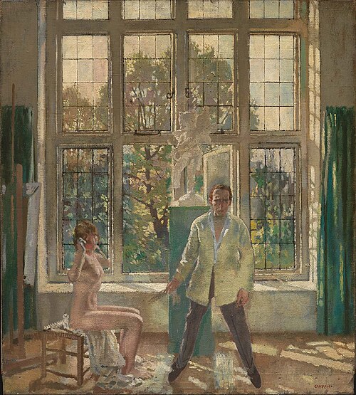 Summer Afternoon (Artist in his Studio with a Model), 1913, William Orpen