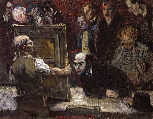 The Selecting Jury of the New English Art Club, 1909, 1909, William Orpen