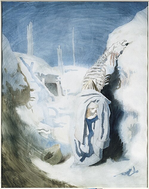 A Dead German in a Trench, 1917, William Orpen
