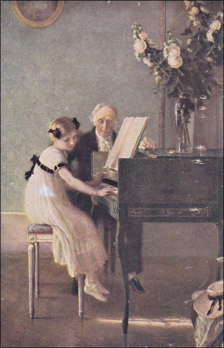 La Leçon de clavecin, 1911, Jules-Alexis Muenier