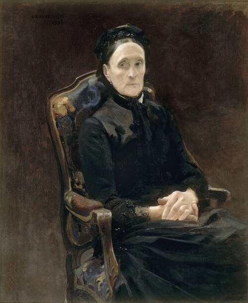 Portrait de Madame Pâris, belle-mère de l'artiste, 1886, Jules-Alexis Muenier