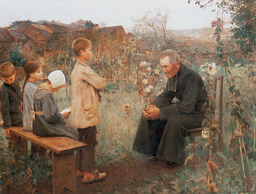 La Leçon de catéchisme, 1890, Jules-Alexis Muenier