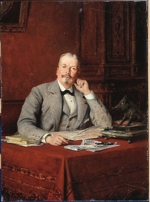 Portrait d'Olympe Hériot (1833-1899), homme d'affaires, 1891, Théobald Chartran