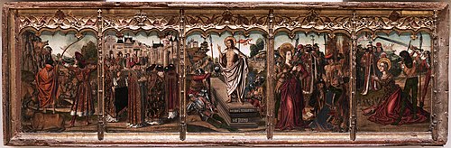 Predella with the Resurrection of Christ, 1475, Miguel Ximénez