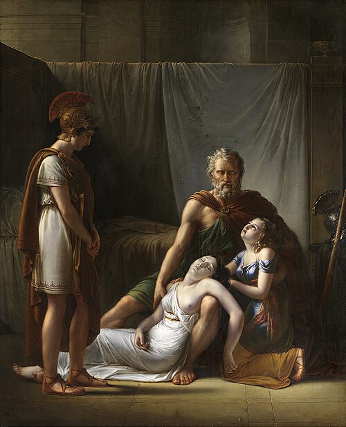La Mort de la femme de Belisarius, 1817, François-Joseph Kinson