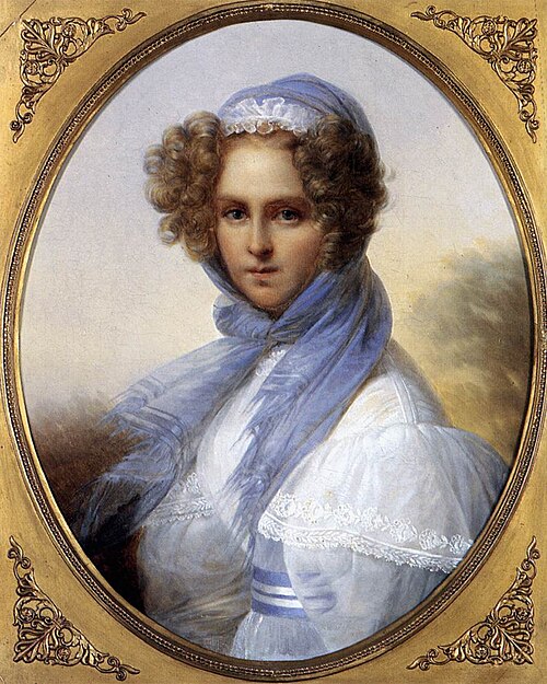 Portrait présumé de Mlle Kinson, 1827, François-Joseph Kinson