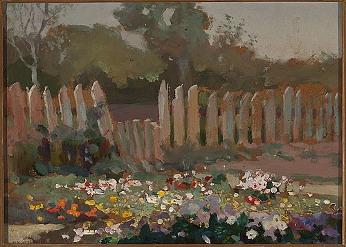 Village garden, , Jan Stanisławski
