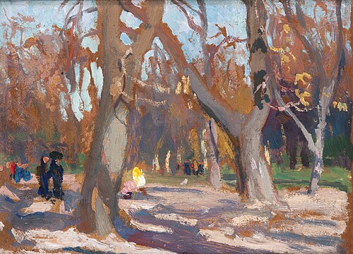 The Planty Park in Krakow, 1903, Jan Stanisławski