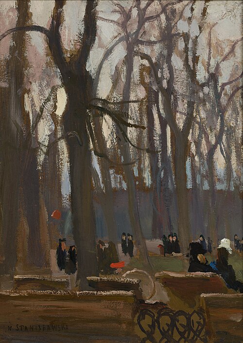 Fragment of the Planty Park, 1905, Jan Stanisławski