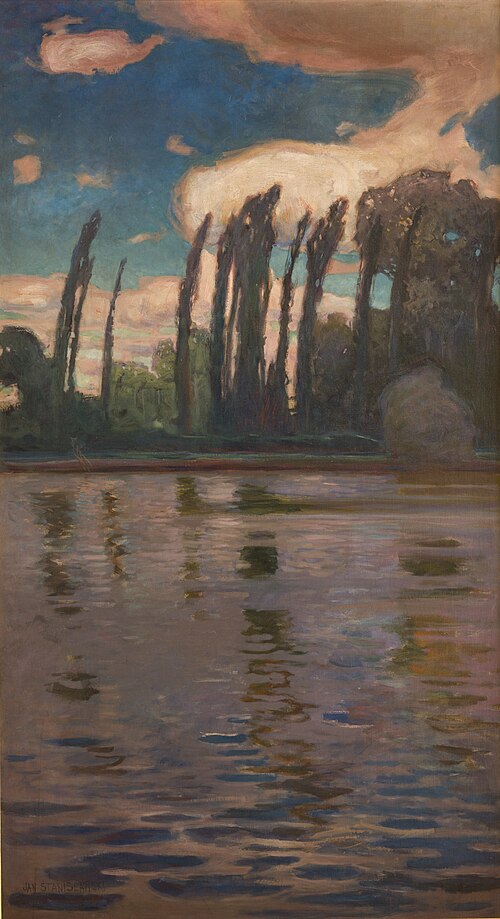 Poplars on the Water, 1900, Jan Stanisławski