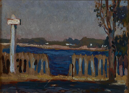 Fence on the River, , Jan Stanisławski