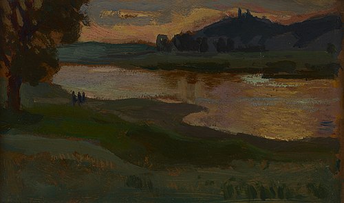 Bielany at Dusk, 1905, Jan Stanisławski