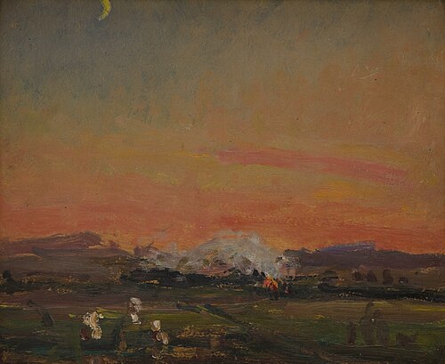 In the Field (Sunset in the Ukraine), 1906, Jan Stanisławski