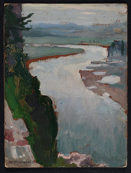 Vistula near Tyniec, 1905, Jan Stanisławski