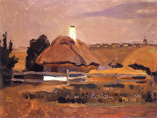 Hut in Popówka at Ukraine, 1903, Jan Stanisławski