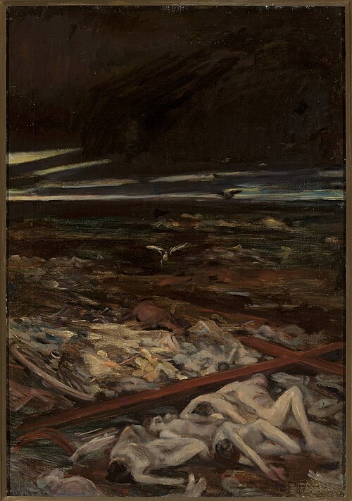 Pestilence, right-hand section of the triptych “Disaster”, , Albert Chmielowski