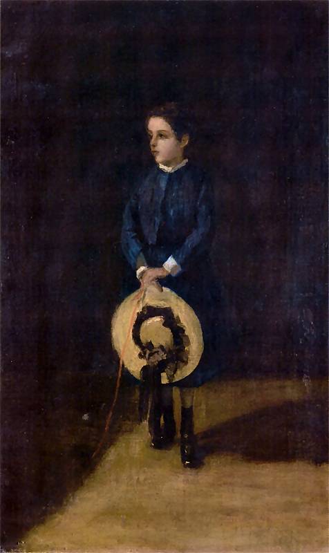 Dziewczynka z kapeluszem., 1874, Albert Chmielowski