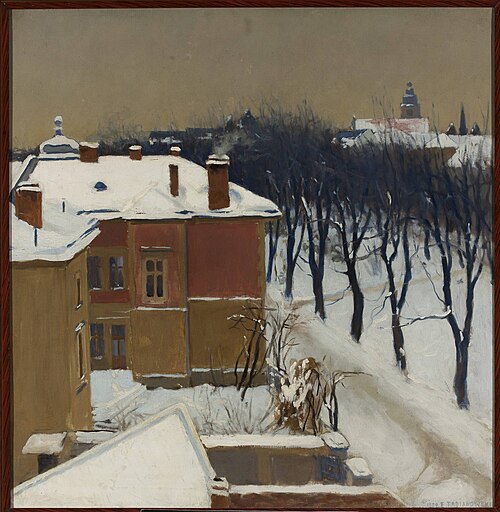 Planty Park in Kraków, 1902, Edward Trojanowski