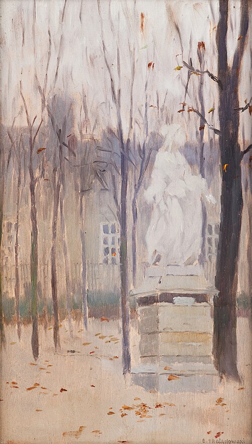 In the Luxembourg Garden, 1900, Edward Trojanowski