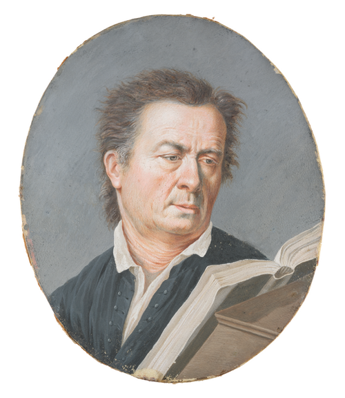 Portrait en buste d’un homme lisant, 1700, William Berczy