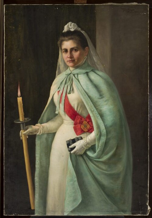 Portrait of countess Konstancja Cichocka, 1900, Feliks Cichocki