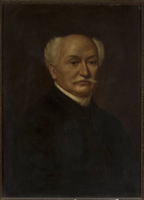 Portrait of Mathias Bersohn (1824–1908), 1908, Feliks Cichocki