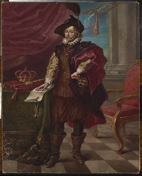 Władysław IV Vasa, portrait project, 1920, Feliks Cichocki
