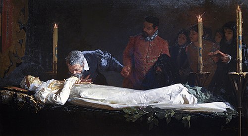 Michelangelo and Vittoria Colonna, 1880, Francesco Jacovacci