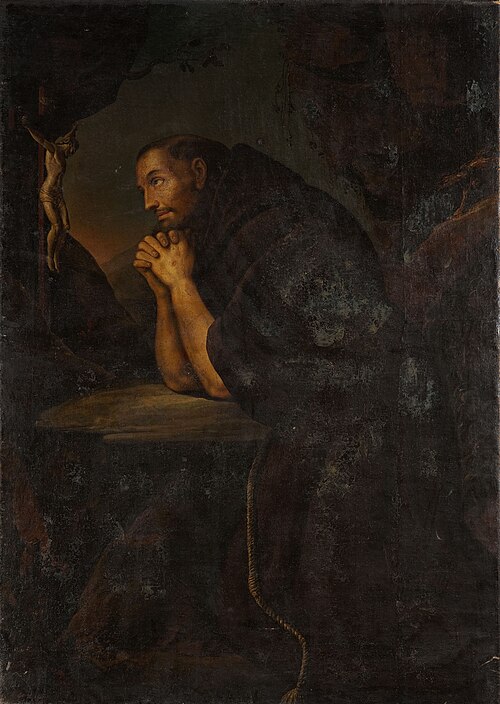 Praying monk, 1652, Franciszek Lekszycki