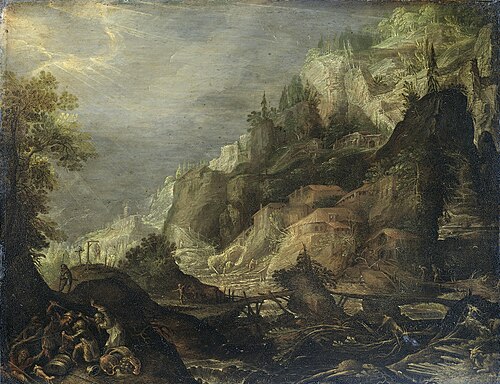Mountainous Landscape, 1605, Frederik van Valckenborch