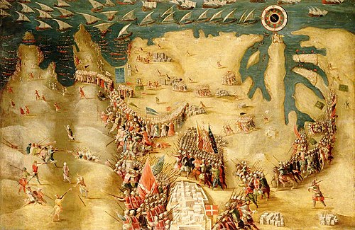 The Siege of Malta: Flight of the Turks, 13 September 1565, 1550, Matteo da Leccio