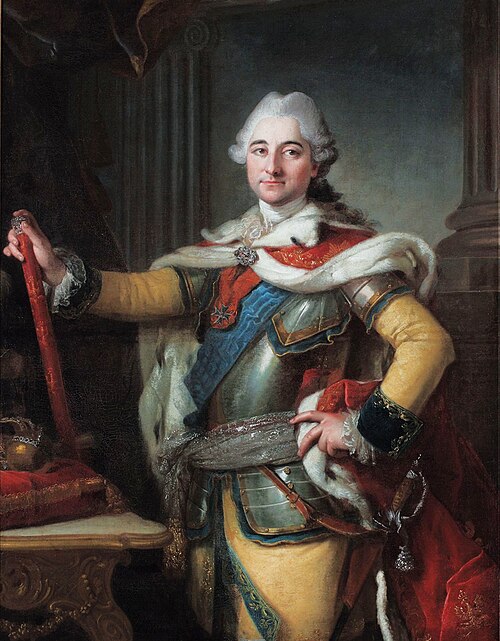 Portrait of Stanislaus Augustus Poniatowski., 1767, Per Krafft