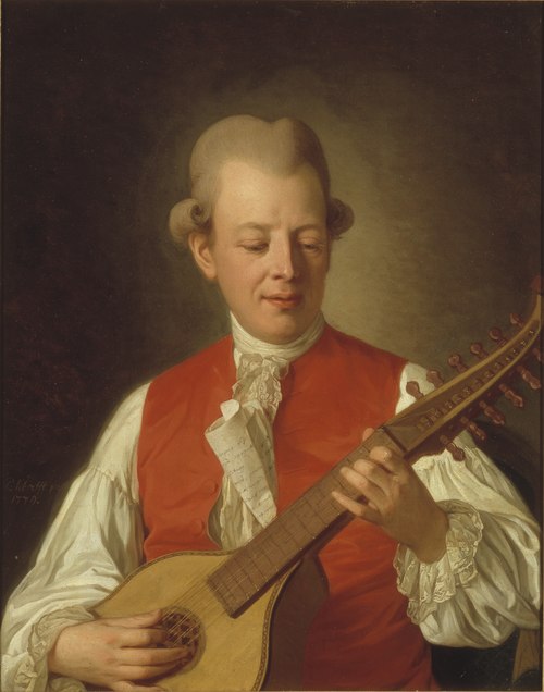 Portrait of Carl Michael Bellman, 1740-1795, 1779, Per Krafft